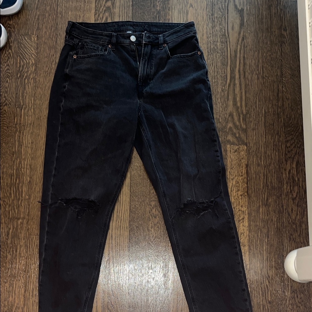 American Eagle Black Ripped Jeans